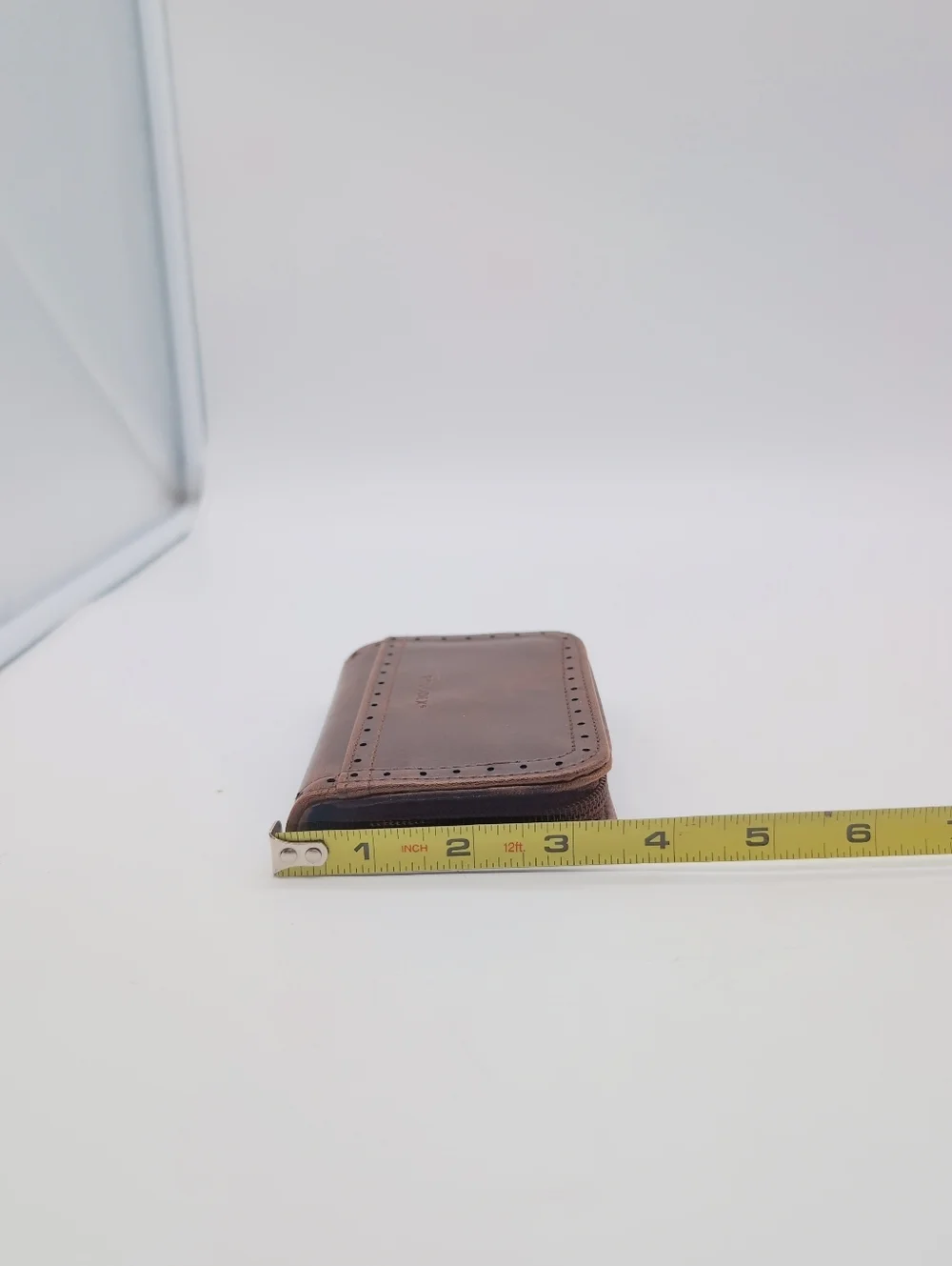 Rolodex 5x3.5 Zipper Brown Card Wallet